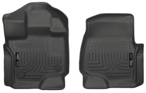 Ford F-150 Floor Mats - Front - Husky Liners - WeatherBeater - Black - `15-`23